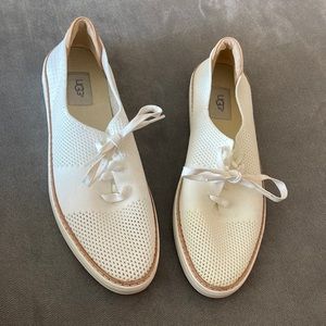 Ugg loafers in white